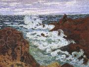 cesar franck an impressionist seascape storm at agay oil painting reproduction